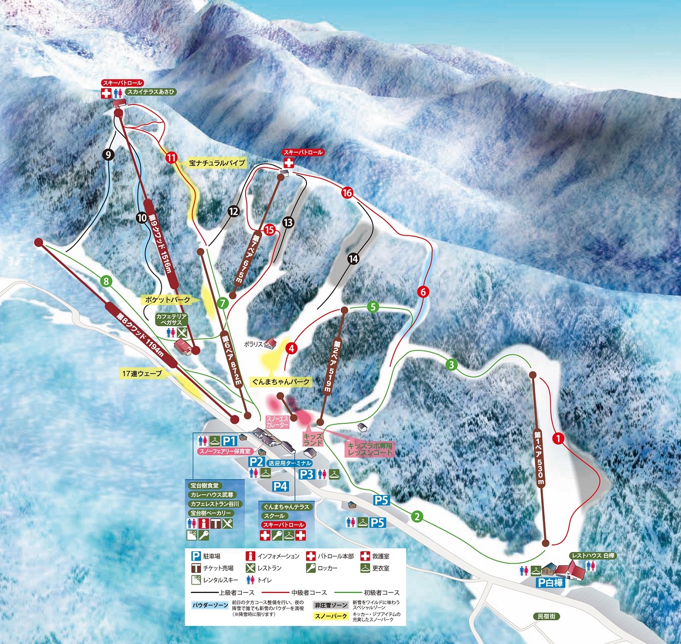 ほうだいぎスキー場　1日券　2枚スキー場